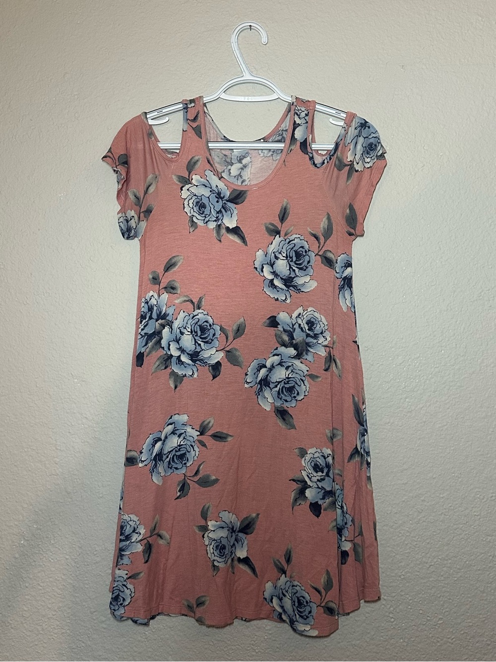 Open Shoulder Floral Dress